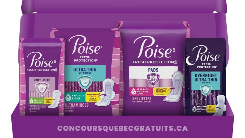Trousse gratuite d’échantillons de protège-dessous Poise