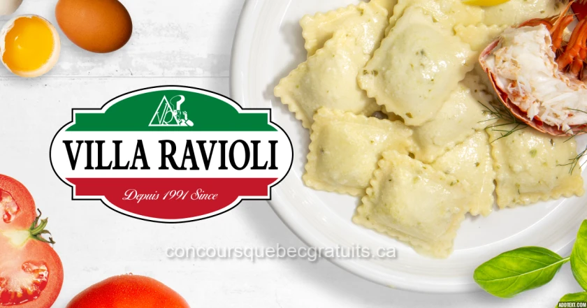 Participez et gagnez 50$ de produits Villa Ravioli