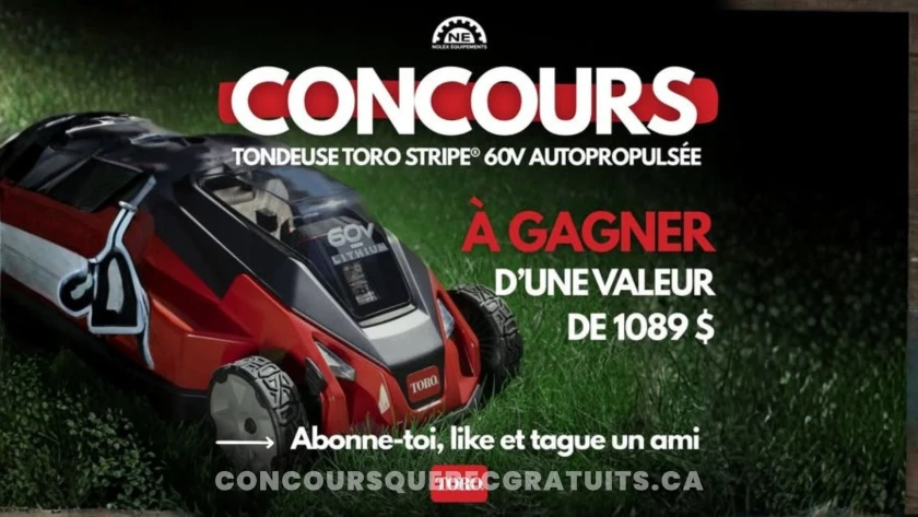 Gagnez une tondeuse Toro Stripe® 60V autopropulsée