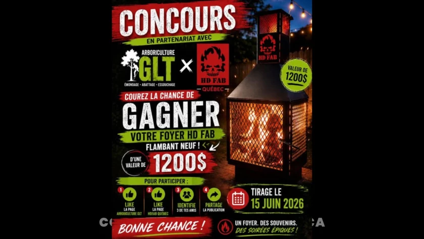 Gagnez un foyer HD FAB avec Arboriculture GLT