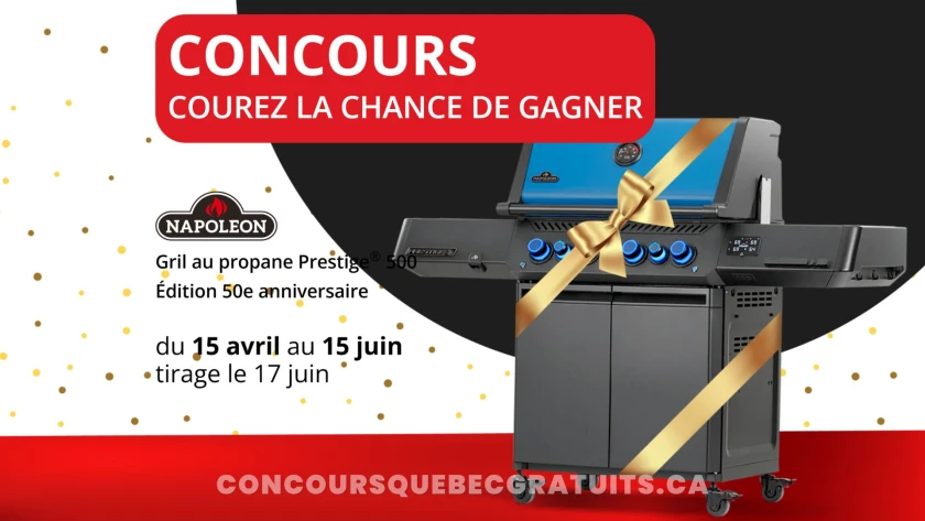 Gagnez le gril Napoléon Prestige® 500 50e