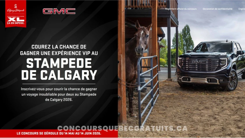 Concours : Tentez de gagner l'Expérience VIP GMC au Stampede 2026