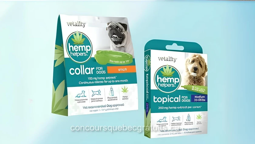 Échantillons gratuits : colliers et tubes topiques Hemp Helpers