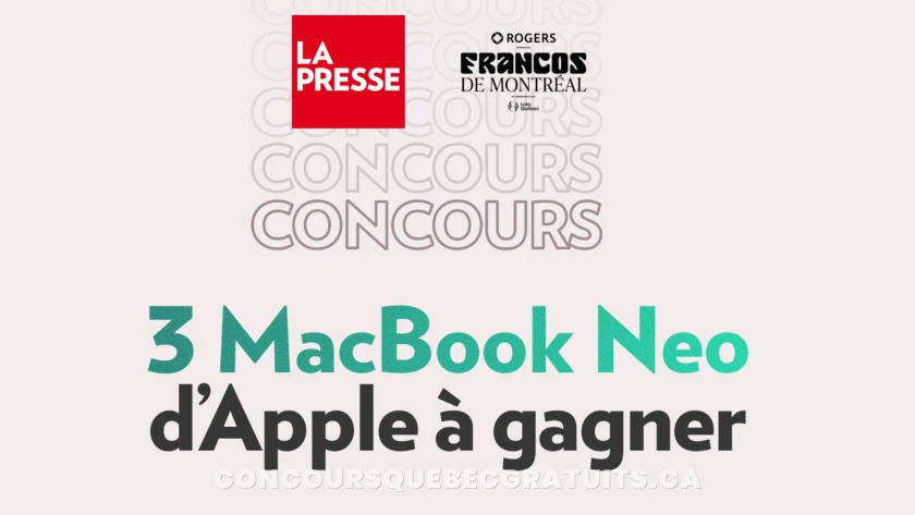 Gagnez un MacBook Neo aux Francos avec La Presse