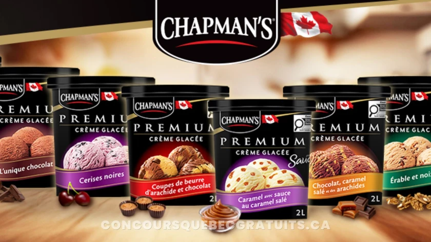 Recevez gratuitement la crème glacée Chapman’s Premium