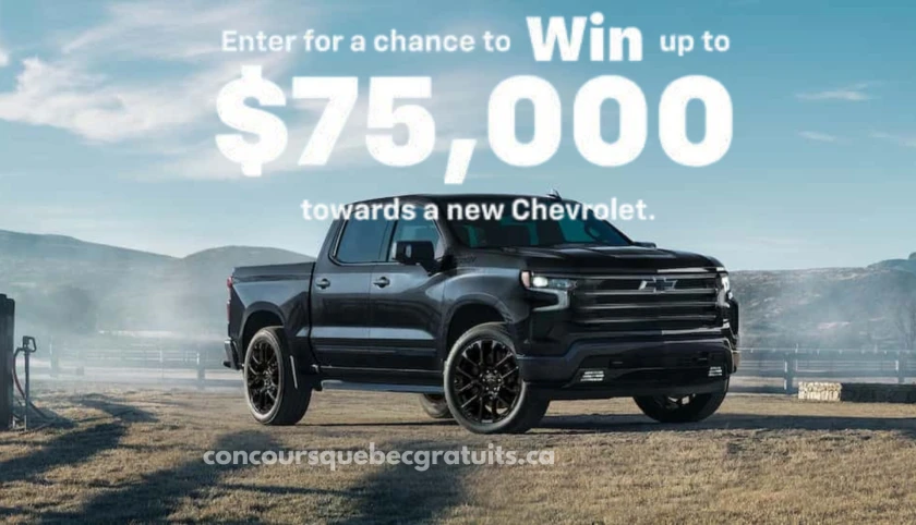 Concours Chevrolet : Gagnez un véhicule jusqu’à 75 000 $