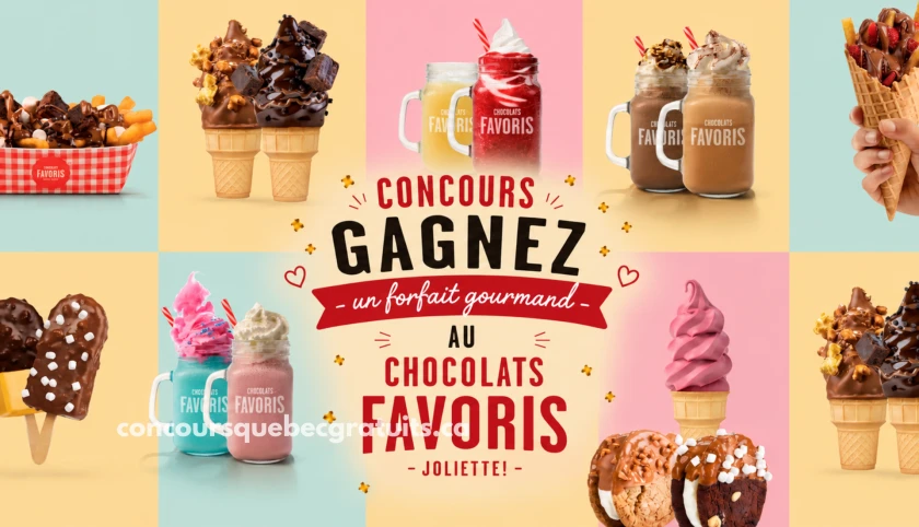 Gagnez un forfait gourmand Chocolats Favoris à Joliette