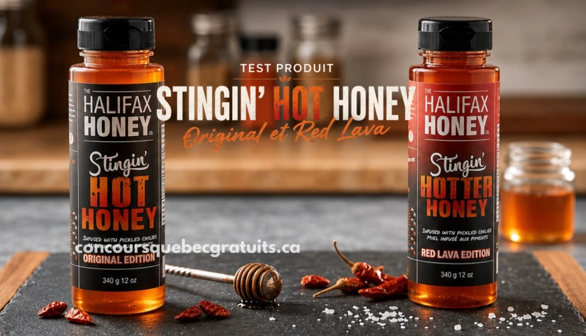 Recevez Gratuitement les Miels Piquants Stingin’ Hot Honey