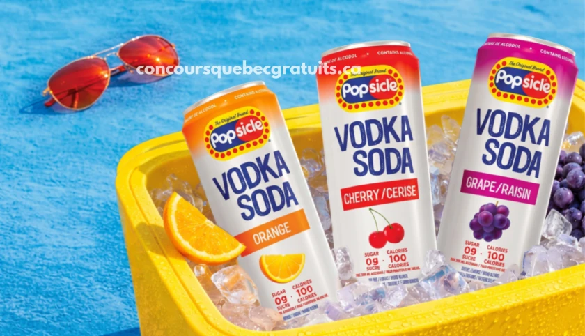 Testez Gratuitement les Popsicle Vodka Soda et Glacières