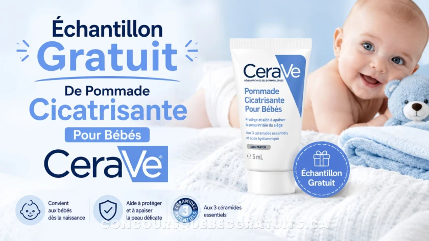 Recevez un échantillon gratuit de pommade CeraVe pour bébé