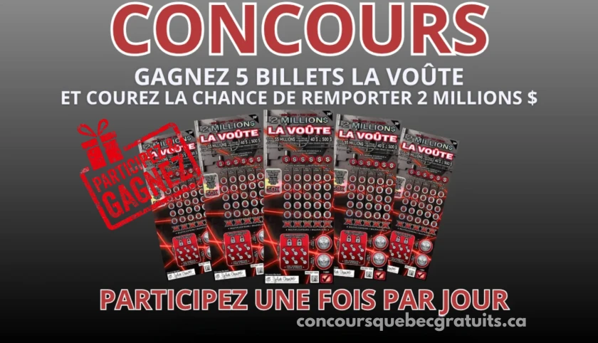 Gagnez 5 billets pour La Voûte — Concours Circulaire