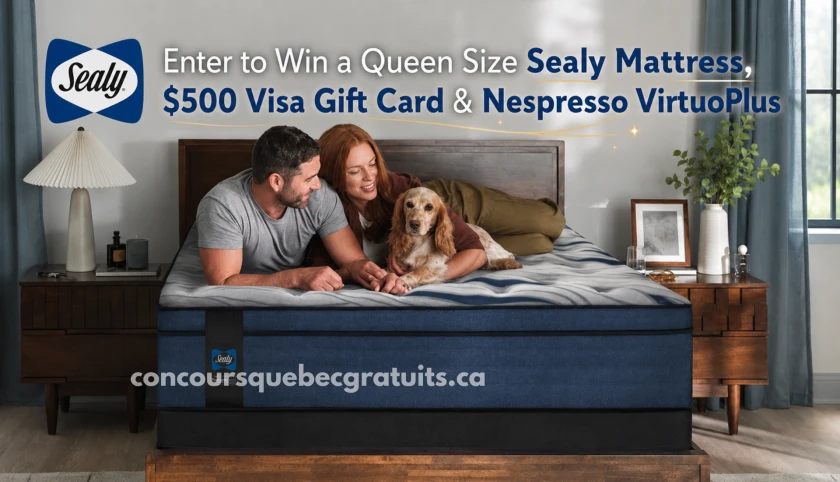 Concours Sealy Canada : Gagnez un matelas Queen Posturepedic
