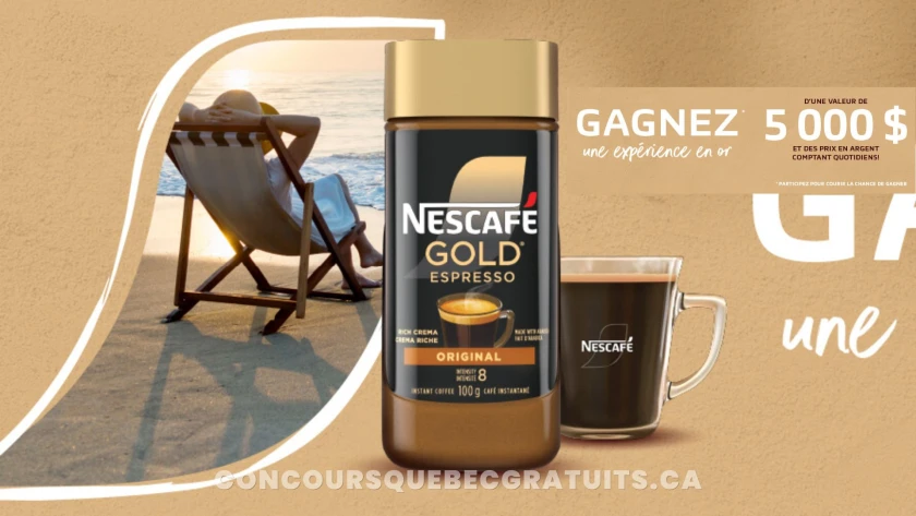 Participez pour gagner 1 des 5 grands prix Nescafé