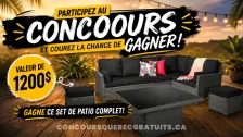 Gagnez un ensemble patio complet à 1 200 $