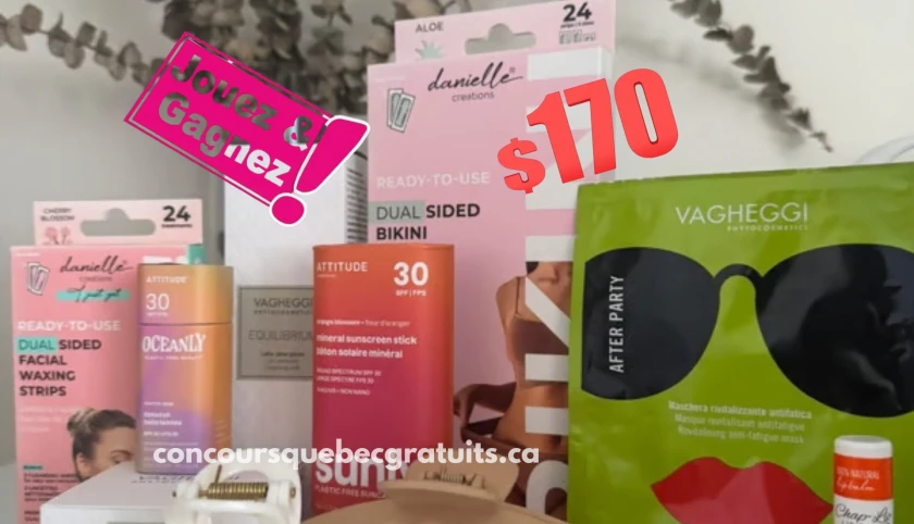 Gagnez un panier-cadeau de 170$ offert par Esthétique MJ