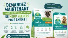 Échantillons gratuits Hemp Helpers : colliers et baumes pour chiens