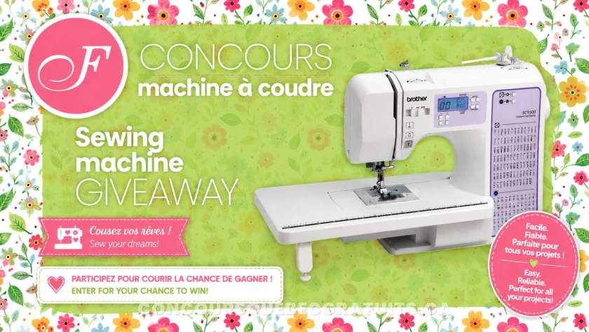 Participez pour gagner une Brother SC9500 offerte
