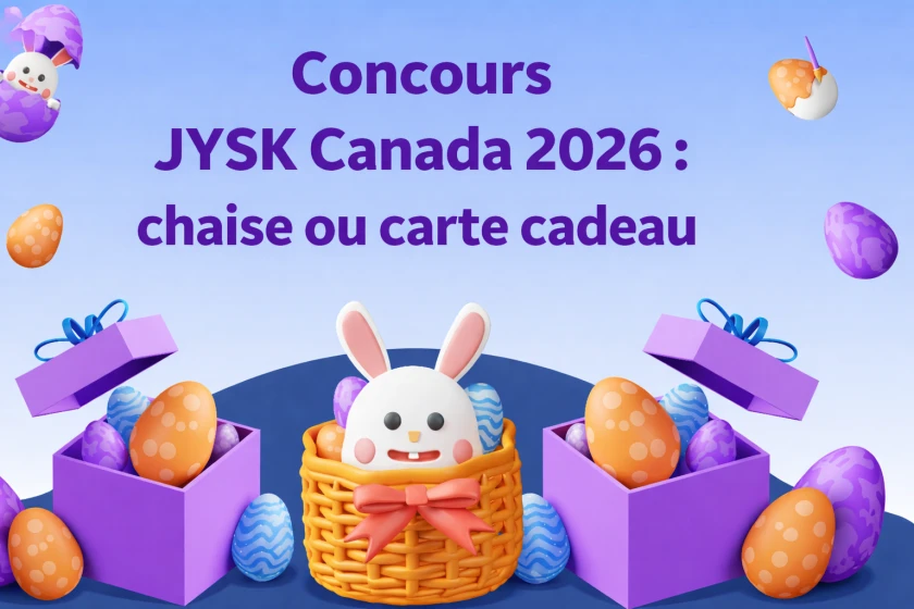 Concours JYSK Canada 2026 : chaise ou carte cadeau