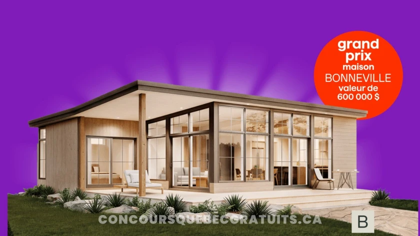 Tentez de gagner une maison Bonneville d’environ 600 000 $