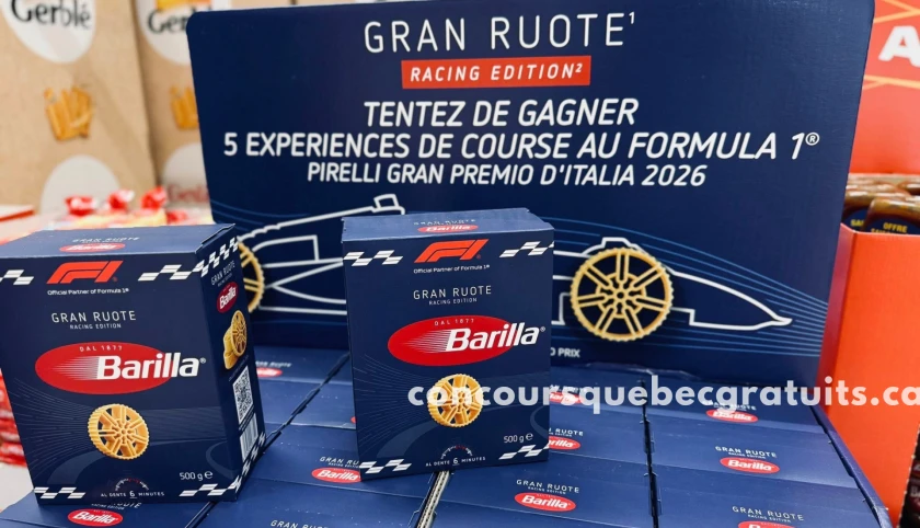 Gagnez un voyage F1 à Monza avec Barilla