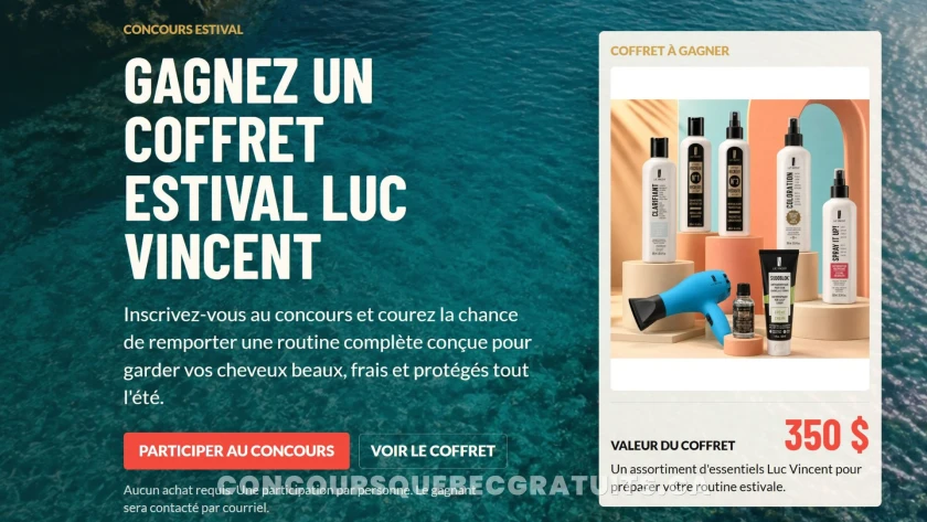Coffret estival Luc Vincent à gagner — 350 $