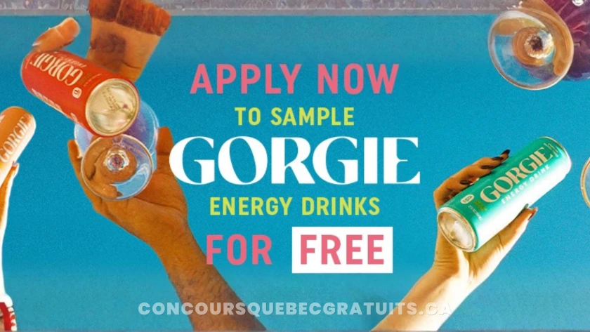 Recevez gratuitement des échantillons de boissons énergisantes GORGIE