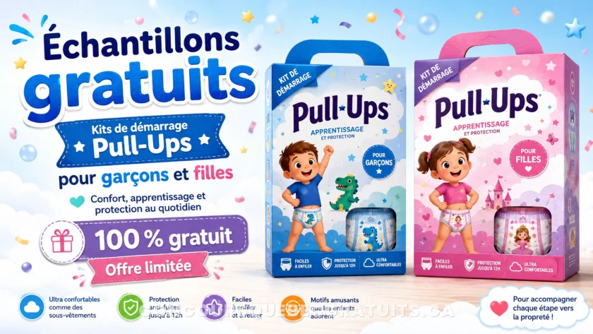 Kits de démarrage Pull-Ups gratuits pour garçons et filles