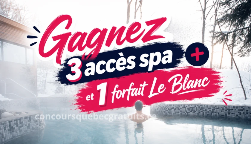 Concours : Gagnez 3 accès spa et 1 forfait Le Blanc