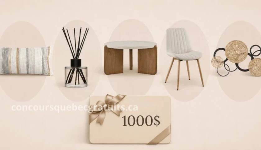 Gagnez une carte-cadeau Bouclair de 1 000 $