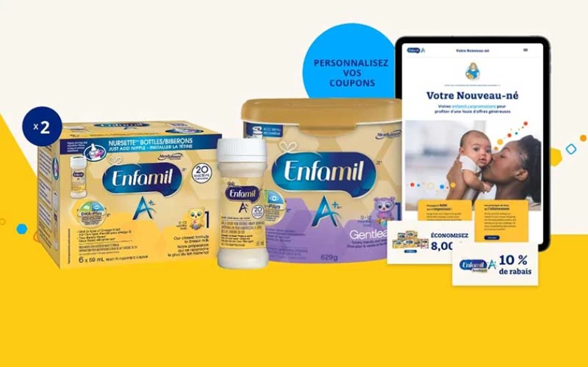 Coupons rabais Enfamil : économisez jusqu’à 500 $