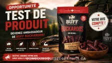 Test produit : Buff Bison Buckaroos, snacks protéinés au bison