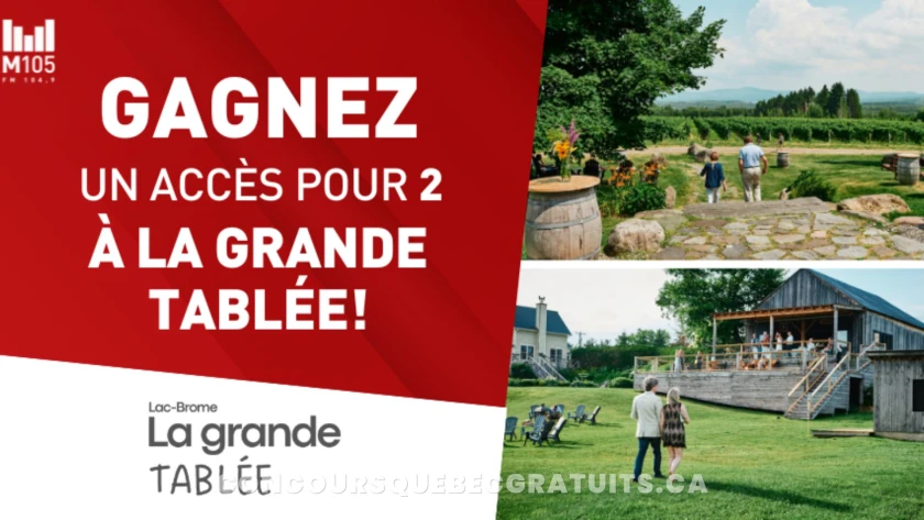 Concours : gagnez des billets pour La Grande Tablée à Lac‑Brome