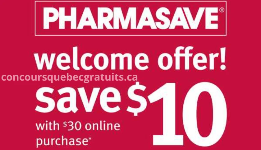 Coupon Pharmasave Canada — Économisez 10 $ sur votre achat