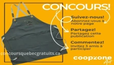 Concours : Gagnez un tablier en coton épais à sangles ajustables