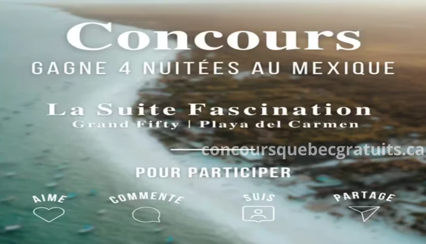 Concours : Gagnez 4 nuitées au Mexique pour deux