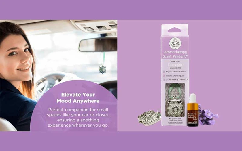 Recevez gratuitement le pendentif lavande Belle Aroma