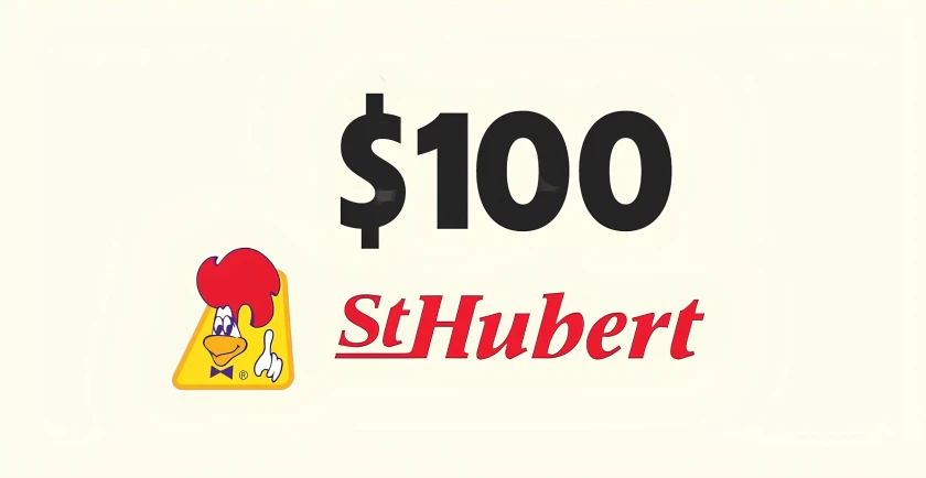 Gagnez 1 des dix cartes-cadeaux St-Hubert de 100 $