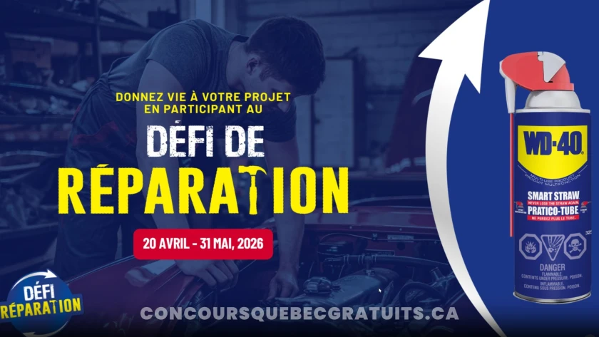 Participez au concours WD-40 et gagnez 5000 $
