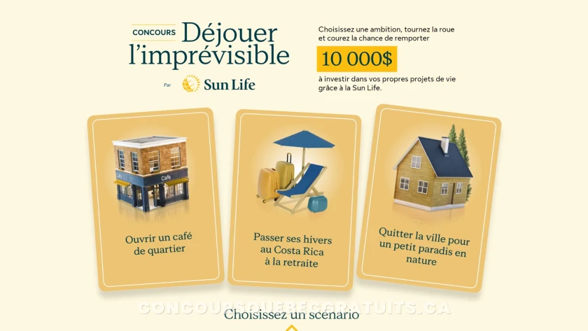 Remportez 10 000 $ grâce à Sun Life