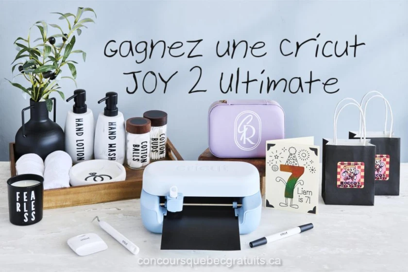 Concours Cricut: Gagnez une Cricut JOY 2 Ultimate