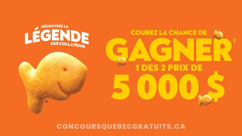 Gagnez 5000$ avec le Concours Goldfish Collations