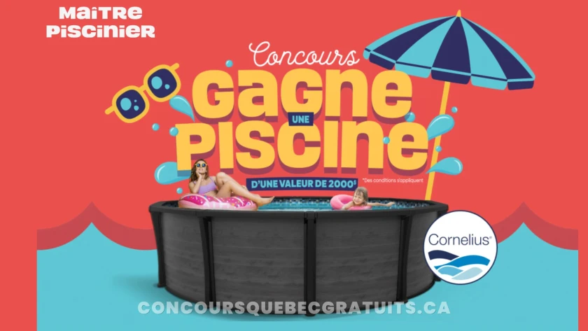 Gagnez une piscine Cornelius avec Maître Piscinier