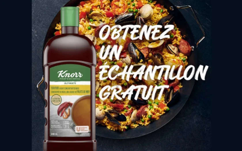 Recevez un échantillon gratuit du concentré fruits de mer Knorr