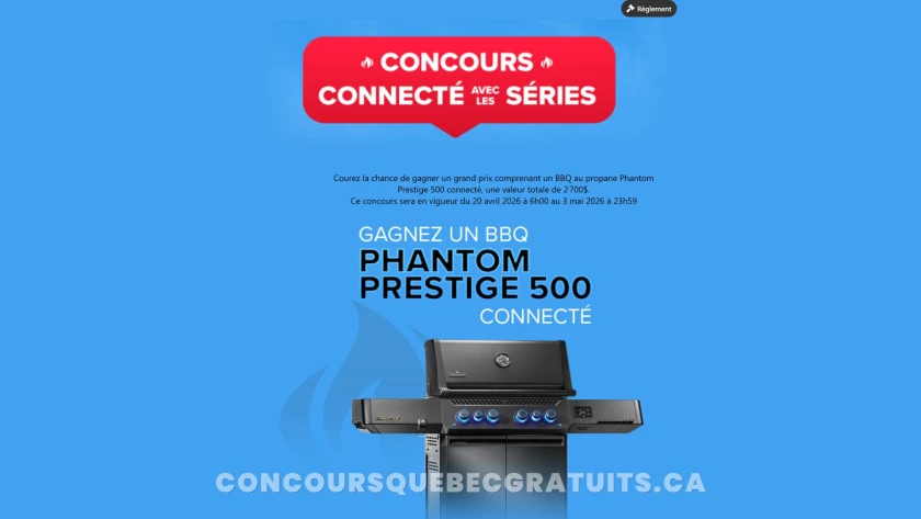 Gagnez un BBQ Phantom Prestige 500 — valeur 2 700$