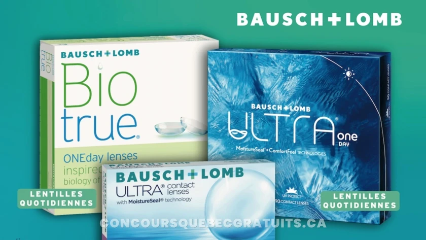 Recevez gratuitement des lentilles Bausch & Lomb