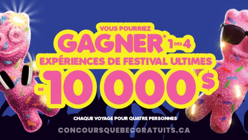 Gagnez un voyage festivalier de 10 000$ avec Mondelez