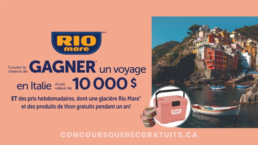 Participez pour gagner un voyage en Italie de 10 000$