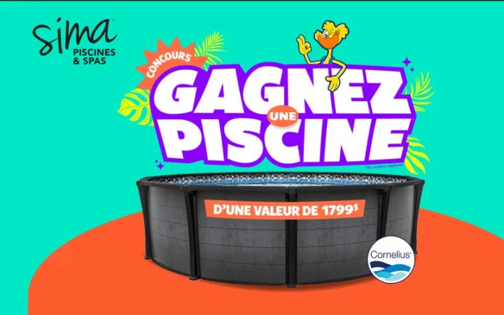 Concours SIMA : gagnez une piscine hors terre de 1799 $