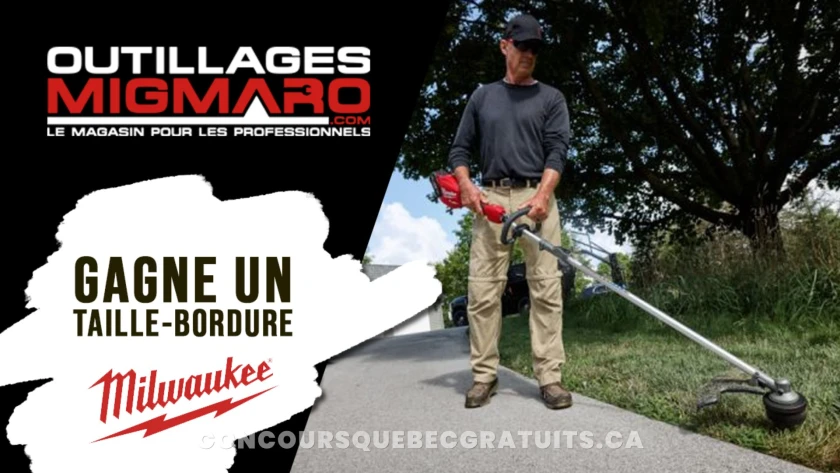 Concours CKOI 96,9 : Gagnez un taille-bordure Milwaukee