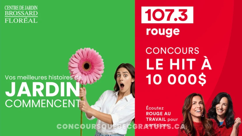 Gagnez jusqu'à 10 000$ avec Rouge FM 107,3